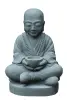Product image 1 of the product “Sitting monk with bowl, 50cm height, cast lava stone, handcrafted& coloured ”